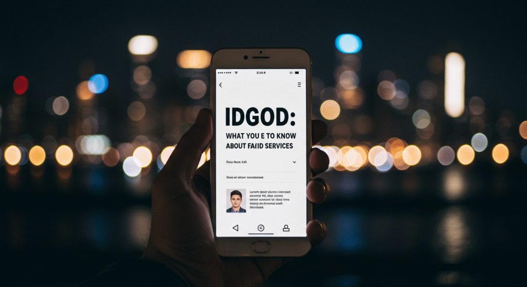 IDGod: What You Need to Know About Fake ID Services