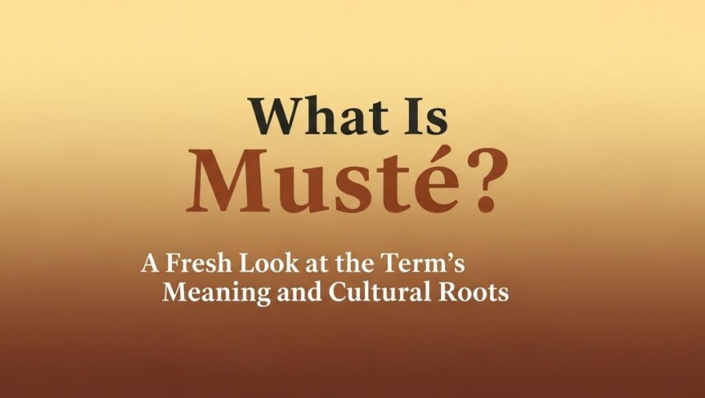 Musté
