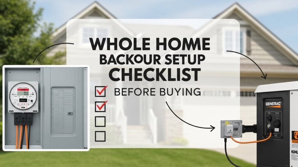 Whole Home Backup Power Setup Checklist Before Buying